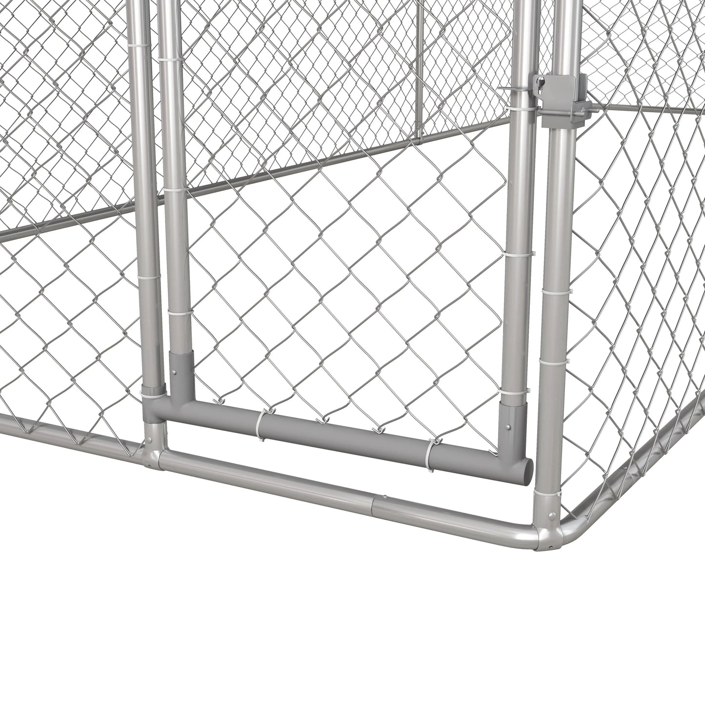 PawHut 19.7' x 7.5' x 7.5' Outdoor Dog Kennel W/ Waterproof Roof