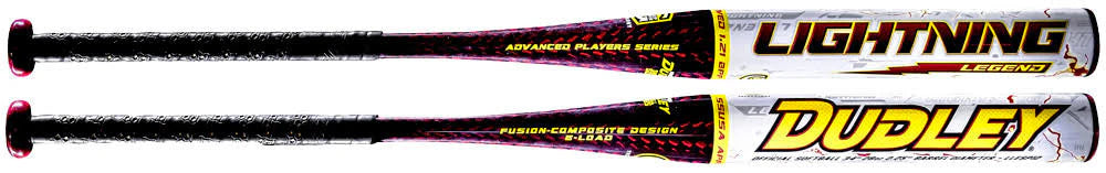 Dudley Lightning Legend LLESP12 34/27 Slowpitch Softball Bat, Fusion Composite, 12锟芥�锟斤拷 Barrel, End-Loaded, SSUSA Approved