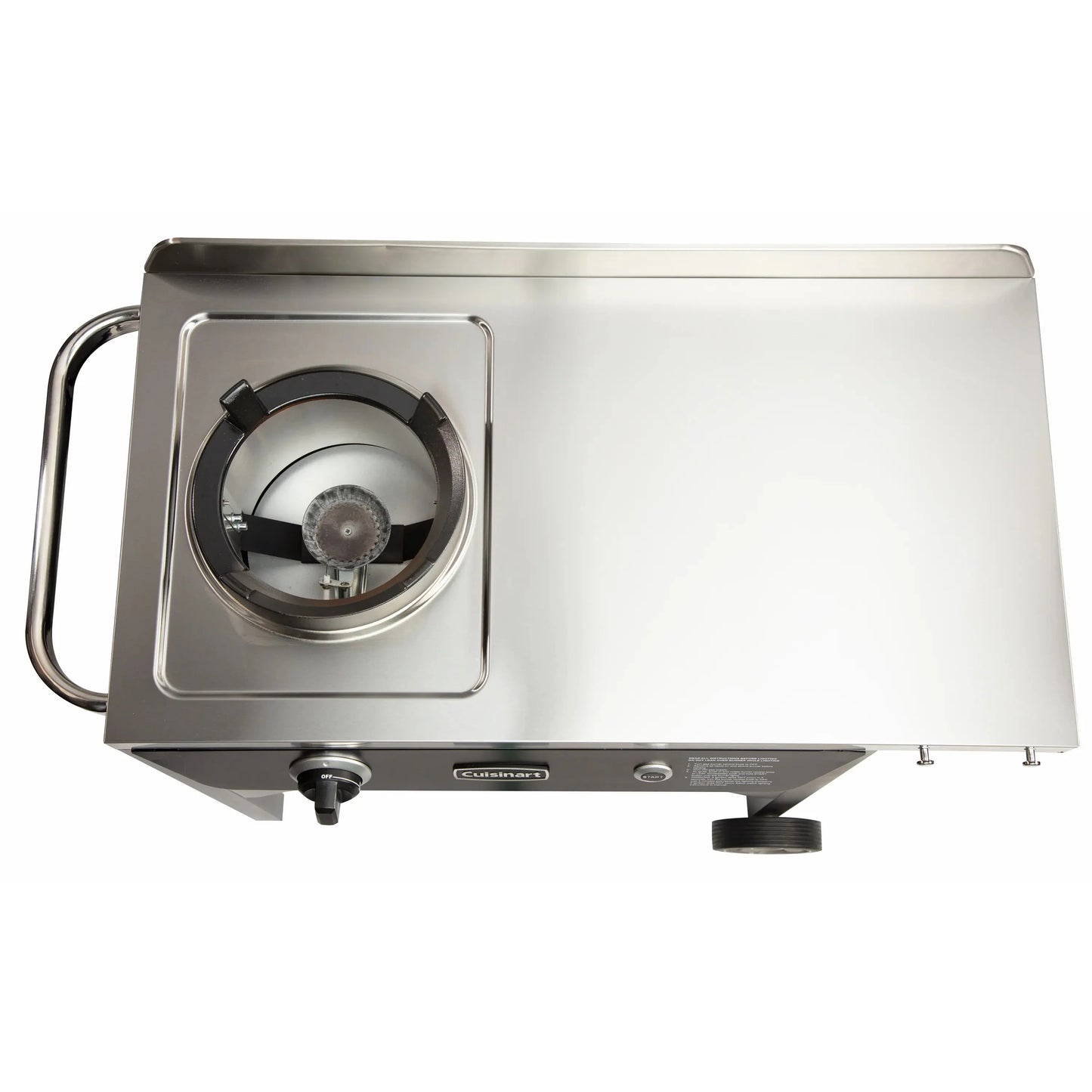 Cuisinart �� Outdoor Wok Station, 50,000 BTU Propane Outdoor Wok Burner w Prep Table, 14�测�� Carbon Steel Wok for Stir Fry, Searing, BBQ �� Black