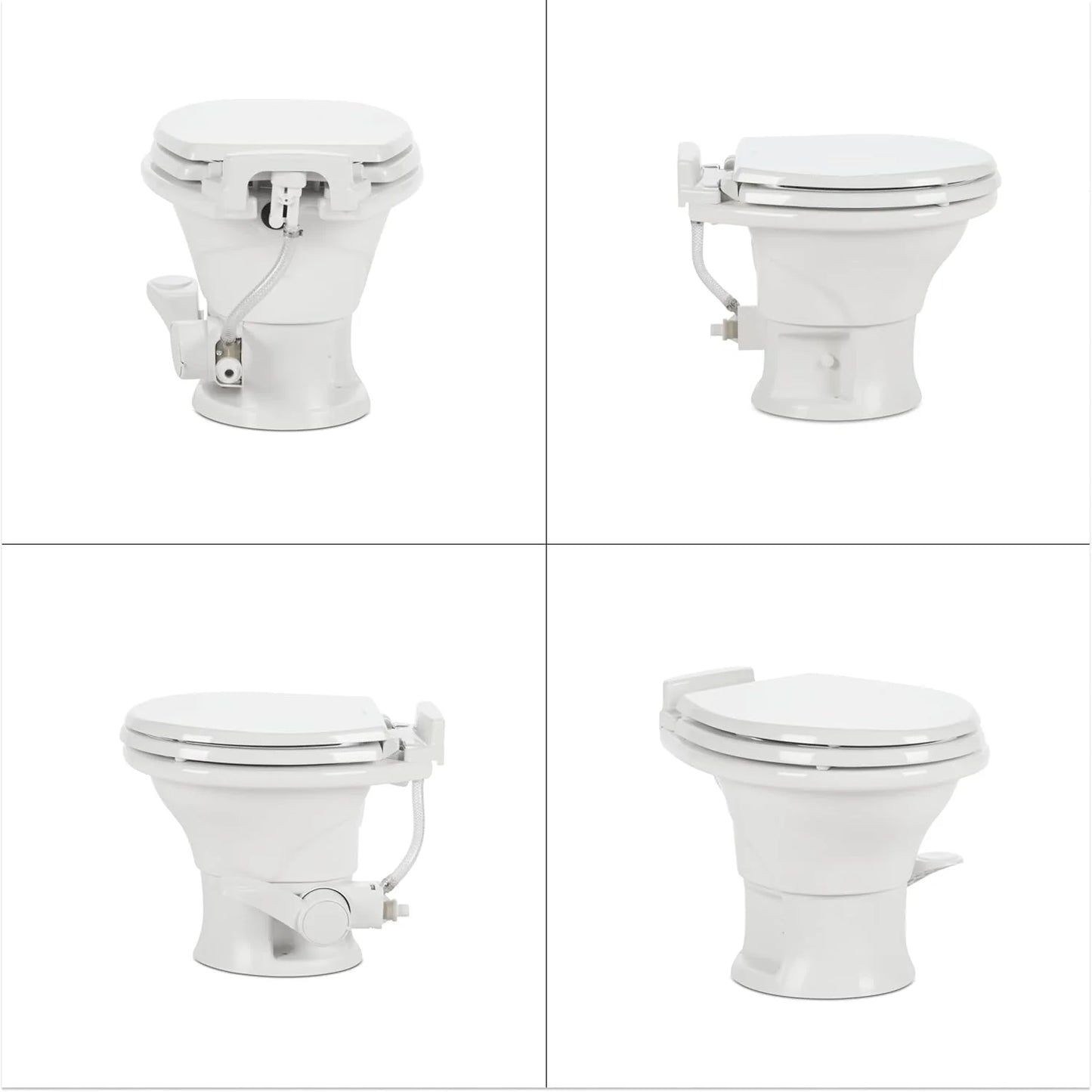 320 Series Standard Height RV Toilet - White
