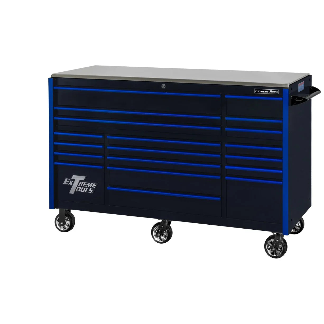 Extreme Tools RX250 Series 72-in x 30-in Roller Cabinet �� 19-Drawer �� 250 lb Drawer Slides