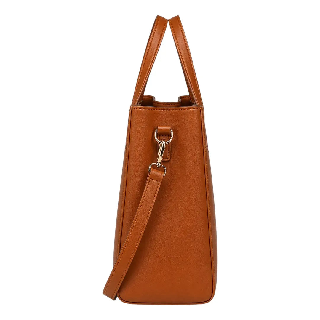 Teds Formal Wear Brown Leather Shoulder Bag for Women – Elegant & Stylish Everyday Bag