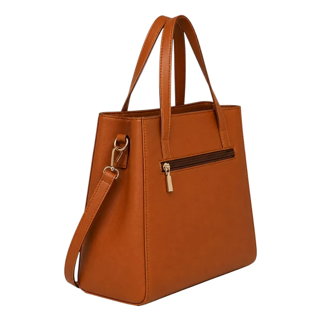 Teds Formal Wear Brown Leather Shoulder Bag for Women – Elegant & Stylish Everyday Bag