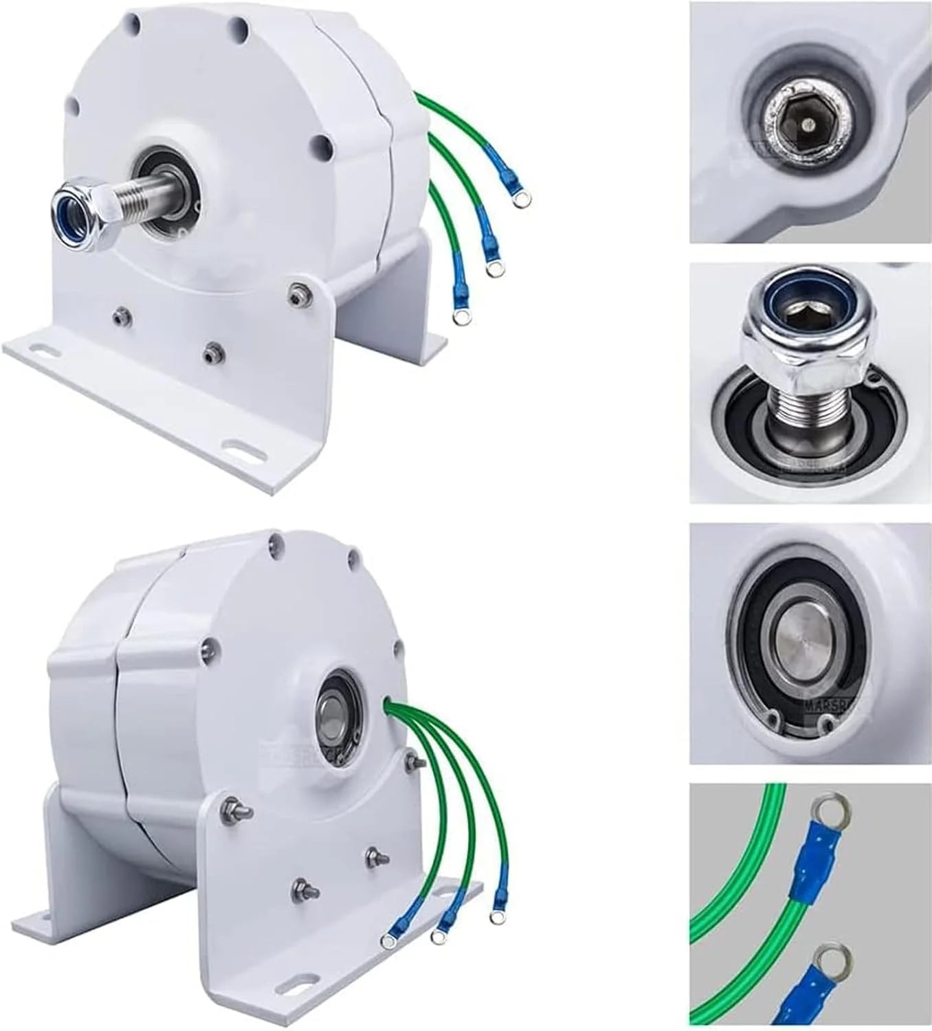 12000W Low RPM Permanent Magnet Generator 12V 24V 48V 120V 220V, Free Energy Gearless Permanent Magnet Generator Motor DIY for Wind Turbine Water Turbine,12V