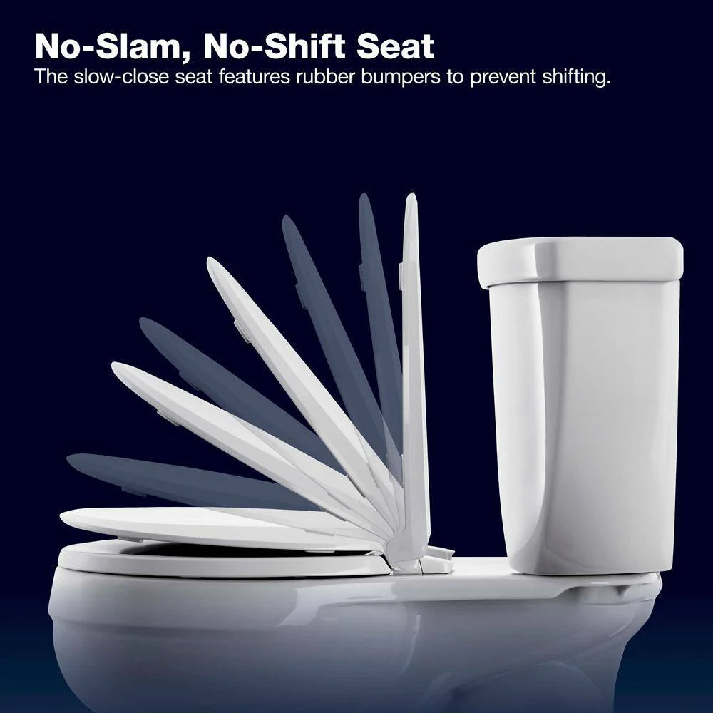 Extra Tall Highline Arc Complete Solution 2-piece 1.28 GPF Single Flush Elongated Toilet in White (Seat Included) 78305-0