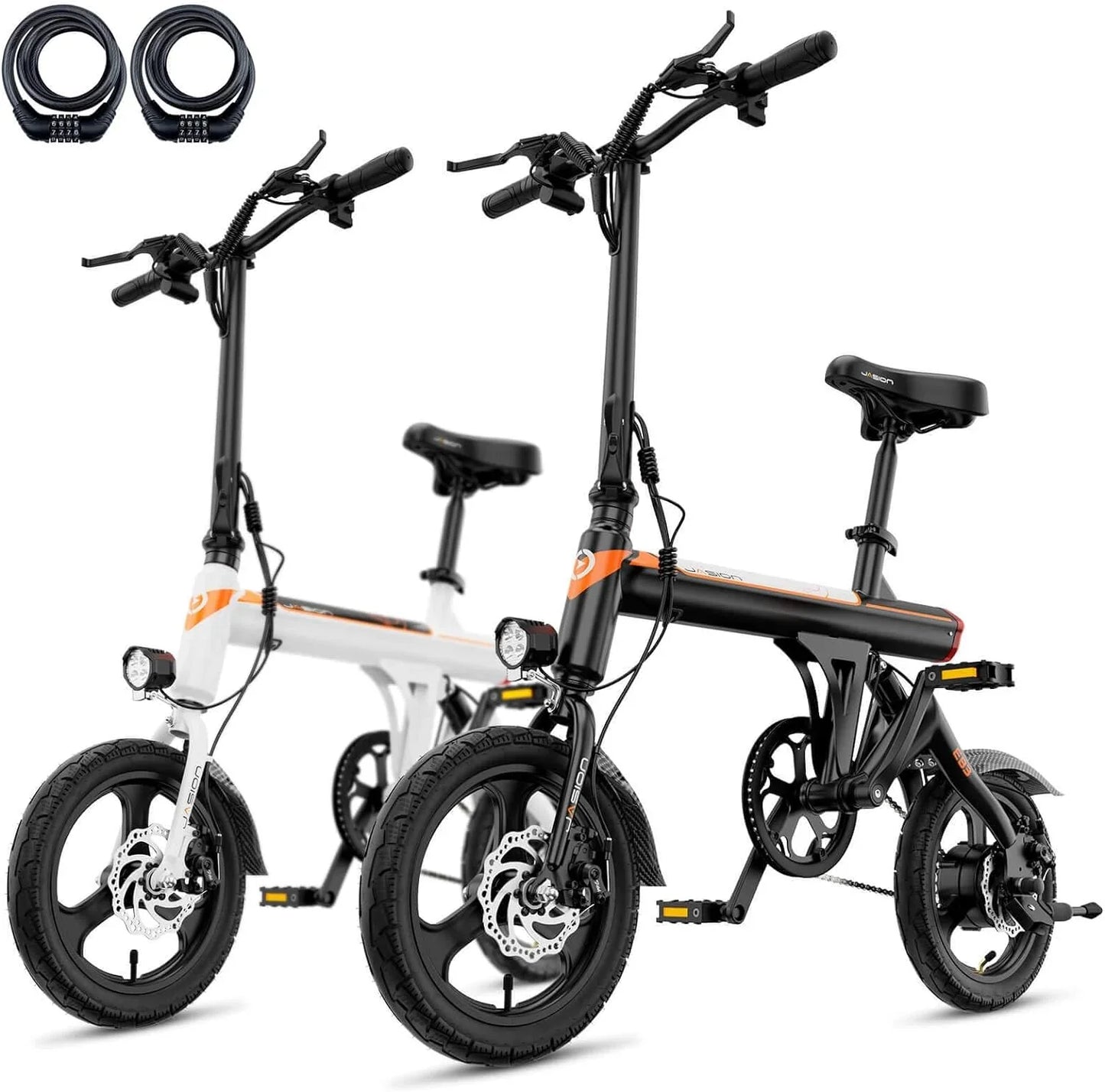 EB3 Electric Bike Adults 21mph, 500W Peak Motor, 270Wh Battery, Rear Suspension, 3 Levels Assist, 14" Folding Ebike for Adults and Teens, Complies to UL2849
